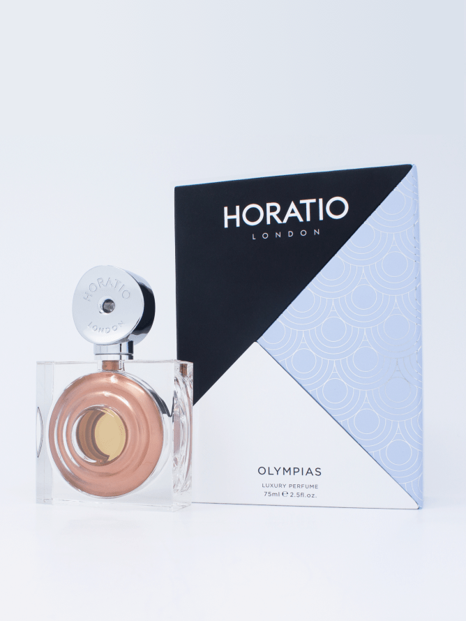 Horatio perfume bottle and packaging
